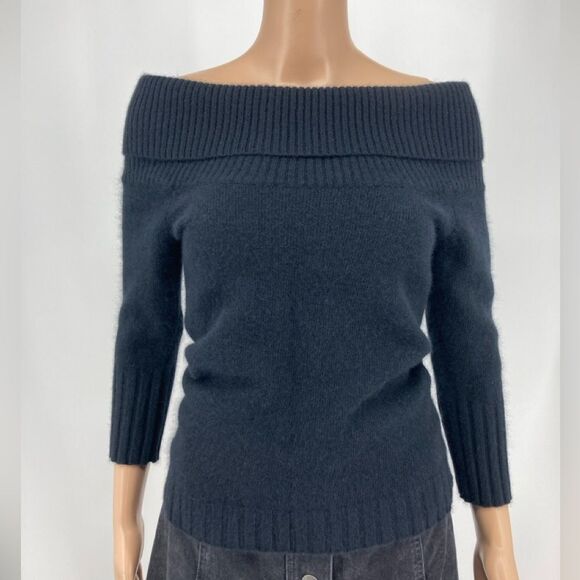 Banana Republic Luxe Blend Off Shoulder Knit Sweater XS - Picture 2 of 8